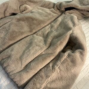 Abercrombie & Fitch Light Brown Puffer Jacket